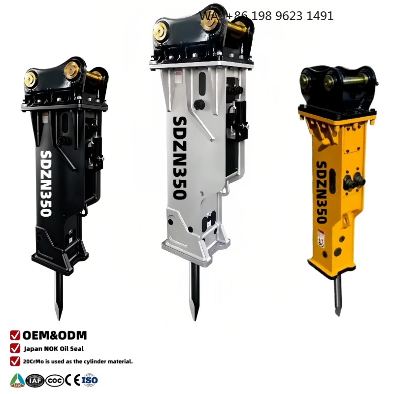 Concrete Breaker Demolition - เครื่องมือรื้อถอนคอนกรีตแบบไฮดรอลิกประสิทธิภาพสูงสำหรับรถขุดขนาด 1.5-7 ตัน รับประกัน 2 ปี