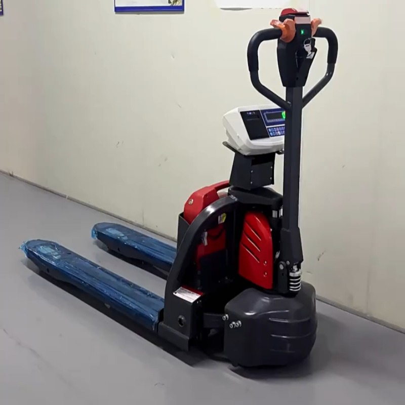 Electric Forklift - รถยกไฟฟ้าพร้อมเครื่องชั่งพิมพ์ได้ ความแม่นยำสูง รถขนส่งขนาดเล็ก สำหรับคลังสินค้า โลจิสติกส์ รถยกพาเลทพร้อมเครื่องชั่ง