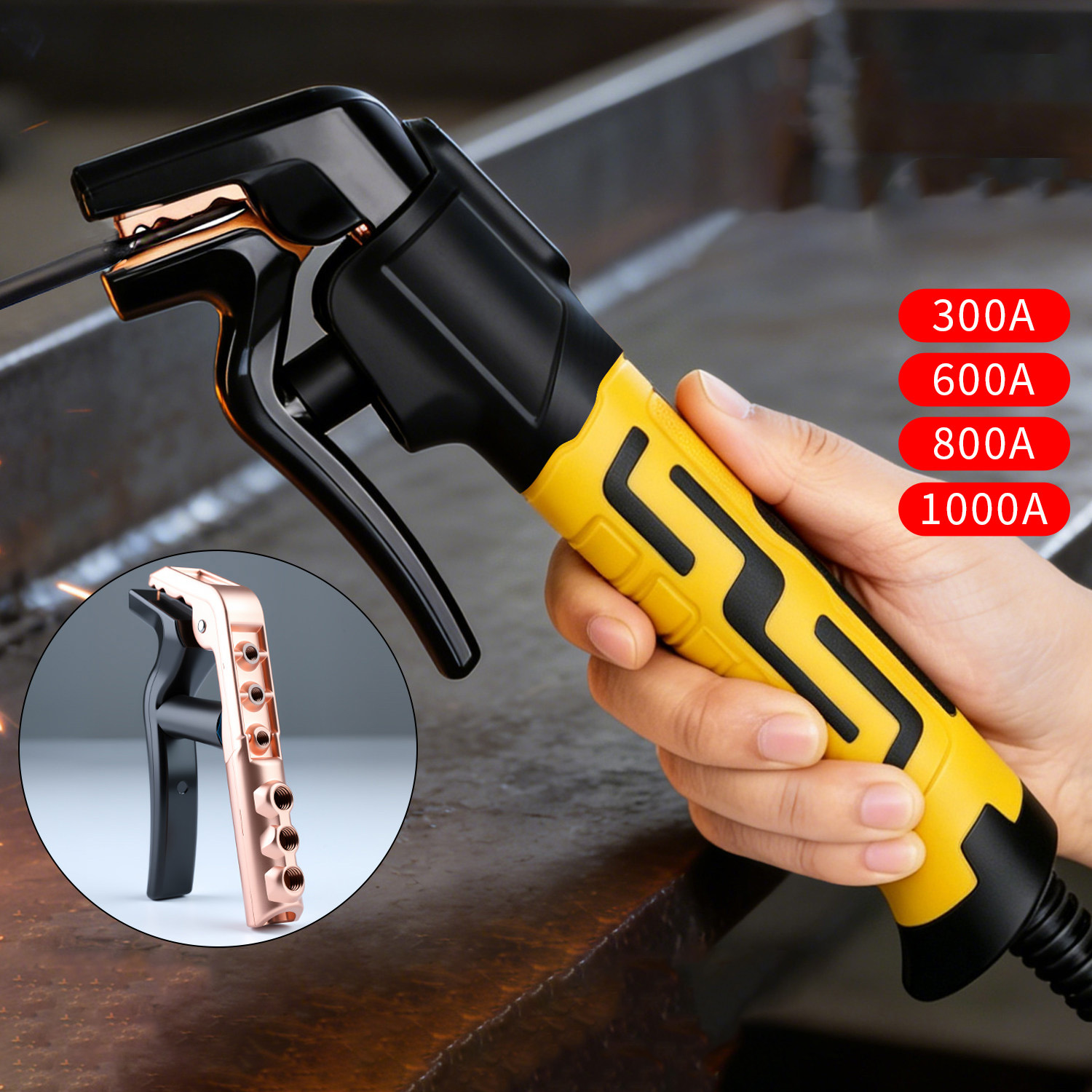 ที่จับอิเล็กโทรดเชื่อมแบบหัวงอ - Heavy Equipment Grinder บทวิจารณ์และราคา