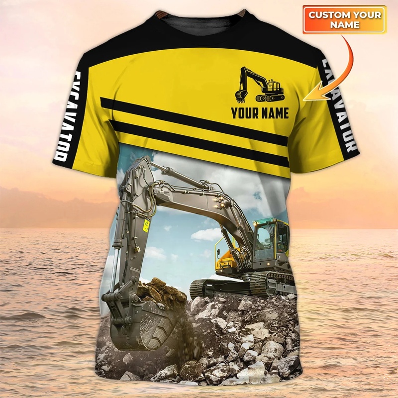 เสื้อยืดผู้ชายแฟชั่นฤดูร้อนใหม - Heavy Equipment Pictures บทวิจารณ์และราคา